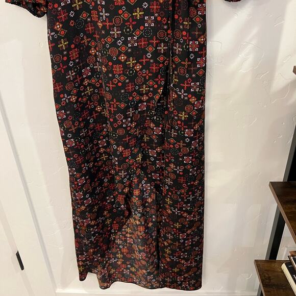 Express High-Low Hemline Faux Wrap Dress Size Large - Picture 2 of 15